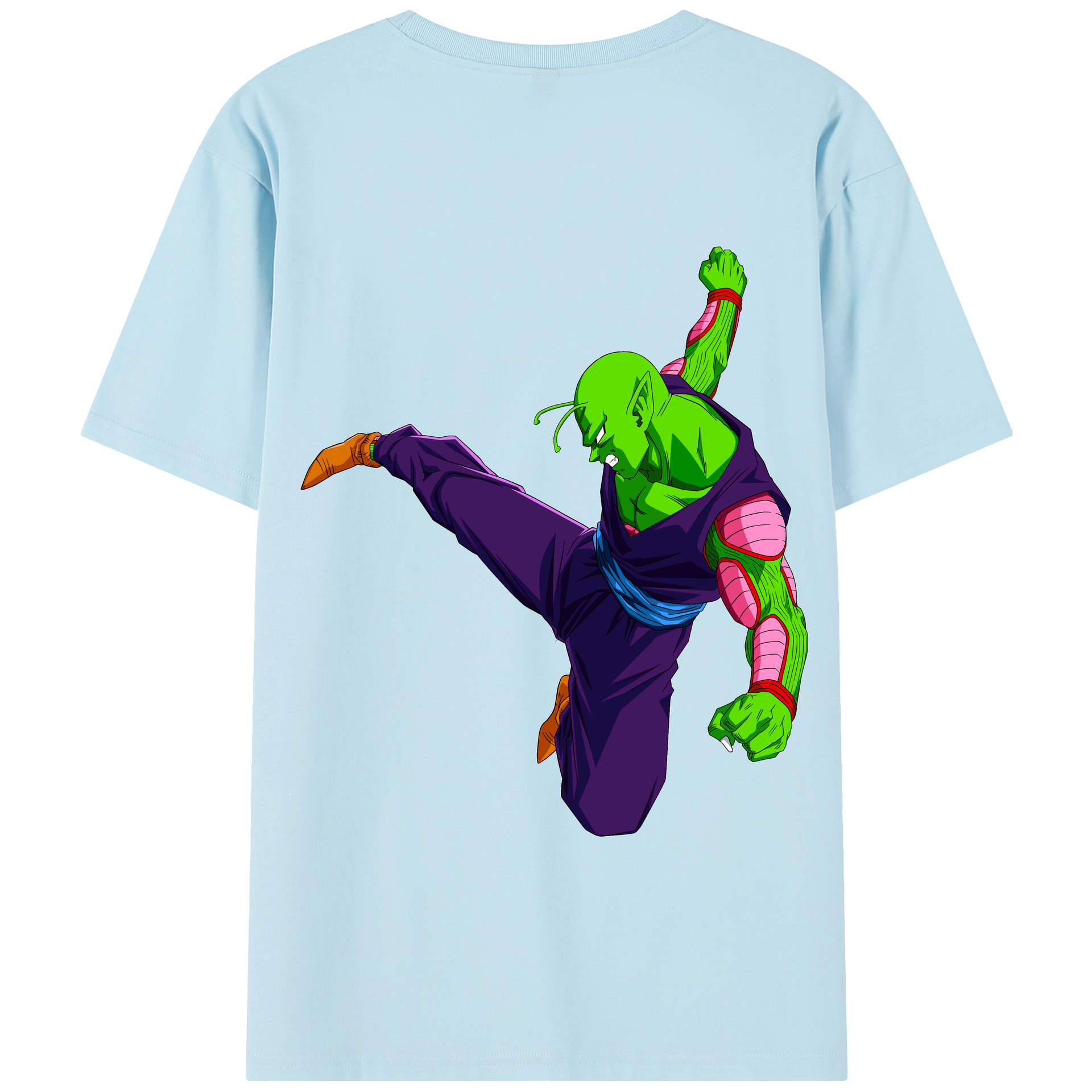 （画像用） ドラゴンボール ピッコロ DRAGON BALL Piccolo 綿100％半袖Tシャツ（背面プリント）